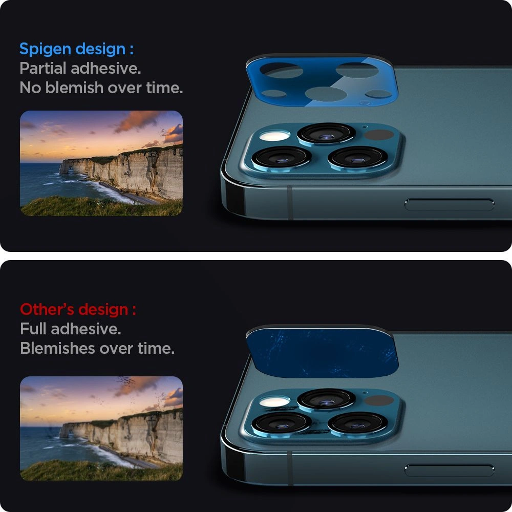 Hurtownia GSM - Tvrzené sklo na Spigen Optik Camera Lens Apple iPhone 12 Pro Pacific Blue - SPN1635BLU - {ean13} - Hurt