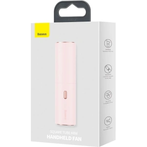 Wholesale Baseus Square Tube Mini Handheld Fan Pink - BSU2705PNK - {ean13} - Hurt