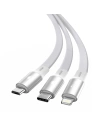Wholesale Baseus Bright Mirror 3-in-1 cable USB For M+L+T 3.5A 1.2m (white) - BSU2708WHT - {ean13} - Hurt