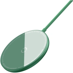 Wholesale Ładowarka indukcyjna z magnesem Baseus Simple Mini, MagSafe, 15W (green) - BSU2710GRN - {ean13} - Hurt