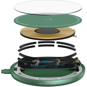 Wholesale Ładowarka indukcyjna z magnesem Baseus Simple Mini, MagSafe, 15W (green) - BSU2710GRN - {ean13} - Hurt