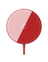 Wholesale Baseus Simple Mini Wireless Charger MagSafe, 15W (red) - BSU2711RED - {ean13} - Hurt
