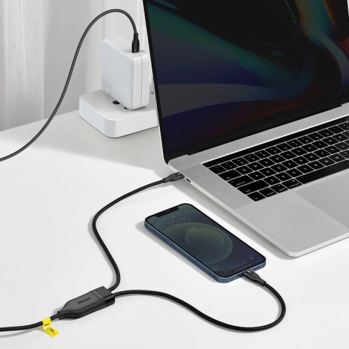 Kabel USB-C Baseus Flash Series 2w1 USB-C / Lightning, 100W, 1.2m (czarny)