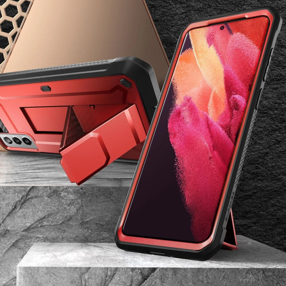 Hurtownia GSM - Etui Supcase Unicorn Beetle Pro Samsung Galaxy S21 Metalická červená - SPC166RED - {ean13} - Hurt
