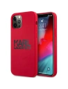 Etui Karl Lagerfeld KLHCP12LSLKLRE Apple iPhone 12 Pro Max Silicone Stack Logo czerwony/red
