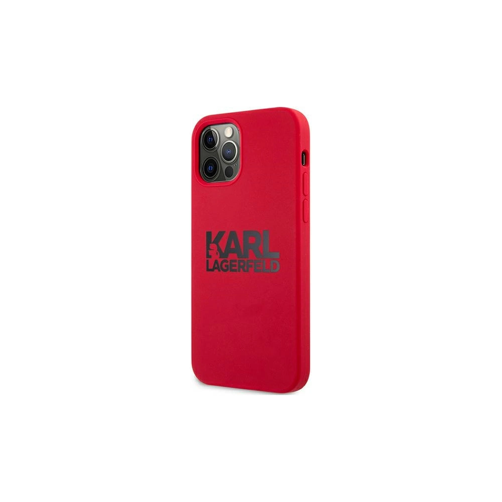 Hurtownia GSM - Etui Karl Lagerfeld KLHCP12LSLKLRE Apple iPhone 12 Pro Max Silicone Stack Logo czerwony/red - KLD544RED - {ean13} - Hurt