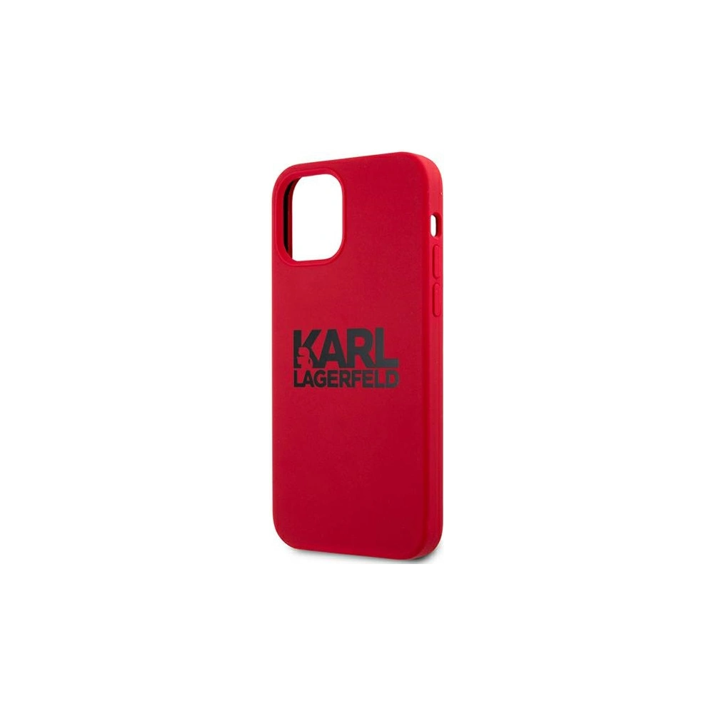 Hurtownia GSM - Etui Karl Lagerfeld KLHCP12LSLKLRE Apple iPhone 12 Pro Max Silicone Stack Logo czerwony/red - KLD544RED - {ean13} - Hurt