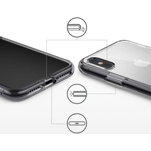 Etui Ringke Fusion iPhone XS 5.8 Smoke Black