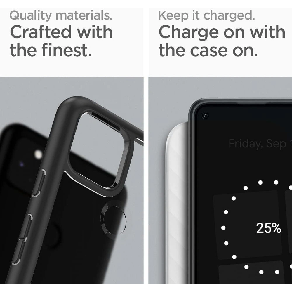 Hurtownia GSM - Etui Spigen Ultra Hybrid Google Pixel 5a Matně černá - SPN1637BLK - {ean13} - Hurt