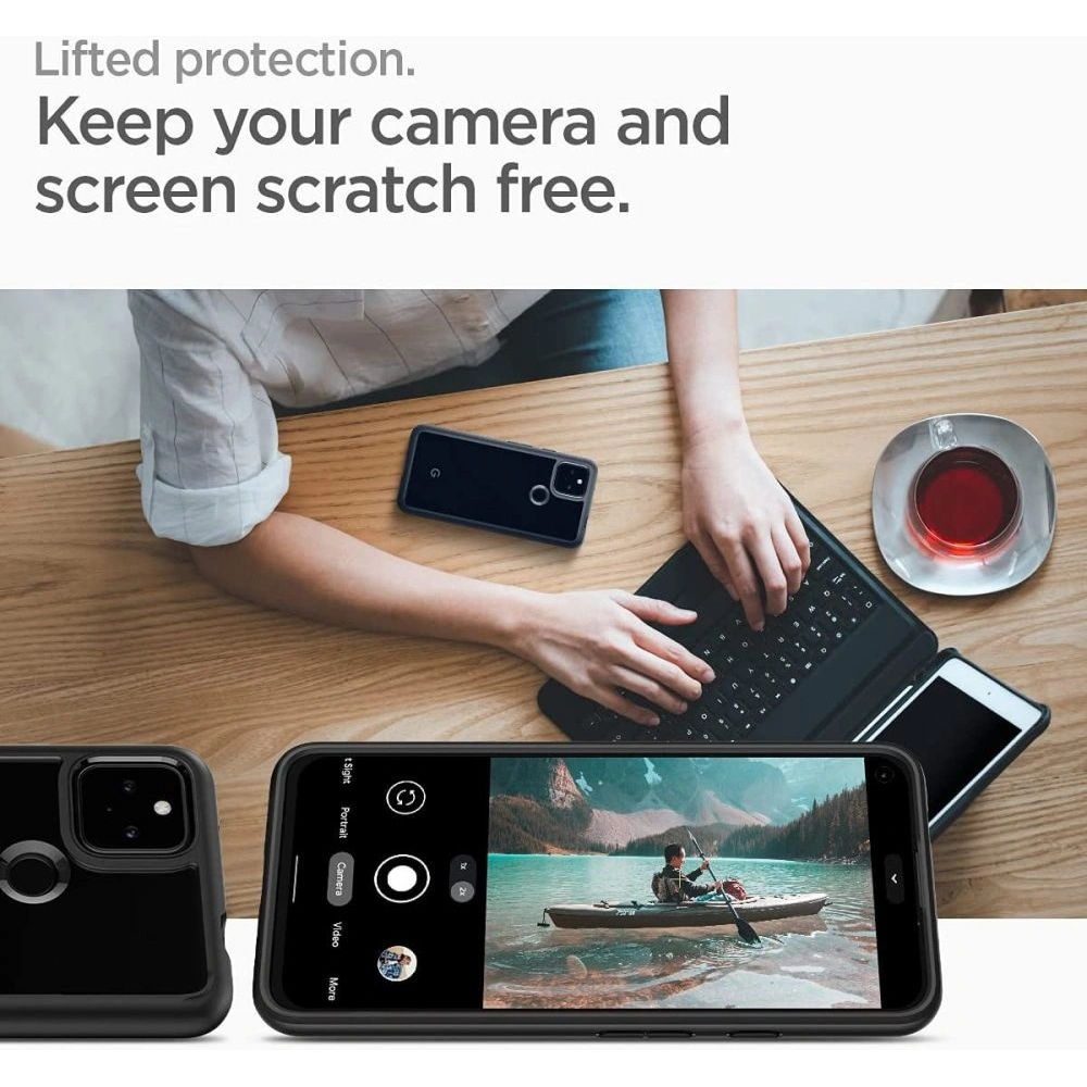 Hurtownia GSM - Etui Spigen Ultra Hybrid Google Pixel 5a Matně černá - SPN1637BLK - {ean13} - Hurt