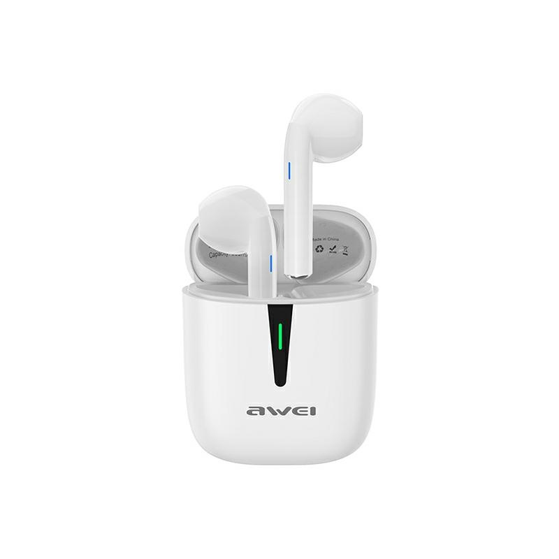 Awei Distributor - 6954284092210 - AWEI064WHT - AWEI earphones Bluetooth 5.0 T21 TWS white - B2B homescreen