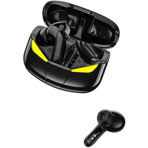 AWEI słuchawki Bluetooth 5.0 T35 TWS + stacja dokująca gamingowe czarny/black