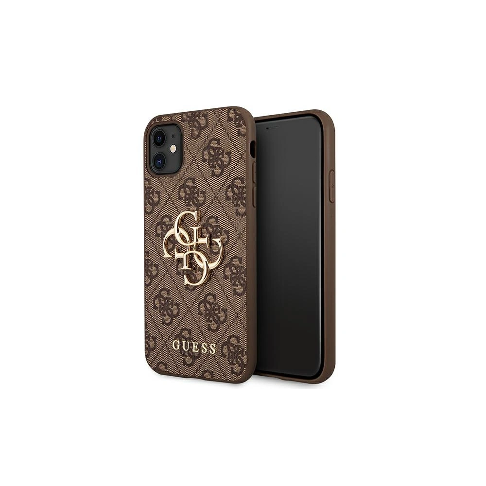 Hurtownia GSM - Etui Guess GUHCN614GMGBR Apple iPhone 11 brązowy/brown hardcase 4G Big Metal Logo - GUE994BR - {ean13} - Hurt