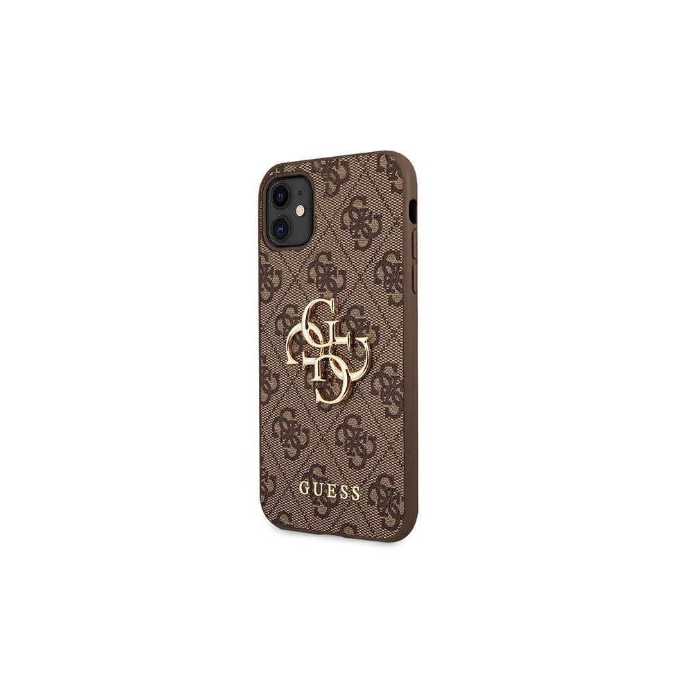 Hurtownia GSM - Etui Guess GUHCN614GMGBR Apple iPhone 11 brązowy/brown hardcase 4G Big Metal Logo - GUE994BR - {ean13} - Hurt