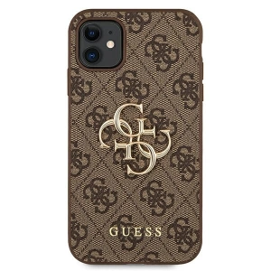 Hurtownia GSM - Etui Guess GUHCN614GMGBR Apple iPhone 11 brązowy/brown hardcase 4G Big Metal Logo - GUE994BR - {ean13} - Hurt