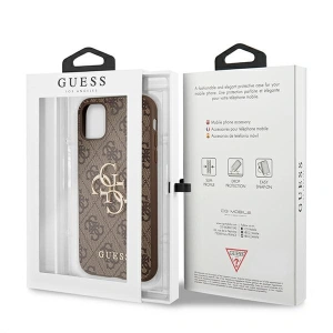 Hurtownia GSM - Etui Guess GUHCN614GMGBR Apple iPhone 11 brązowy/brown hardcase 4G Big Metal Logo - GUE994BR - {ean13} - Hurt