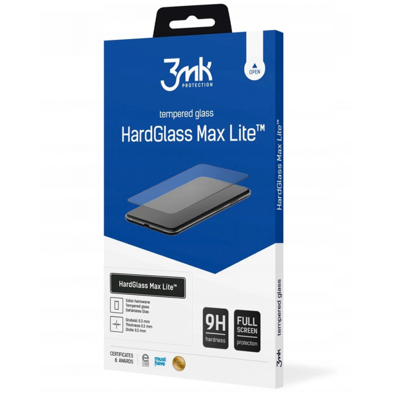3MK Distributor - 5903108400848 - 3MK1771 - 3MK HardGlass Max Lite Asus Zenfone 8 black - B2B homescreen