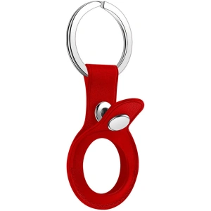 Wholesale Loco Dot Leather (Vegan) Apple AirTag Red - LOC007RED - {ean13} - Hurt
