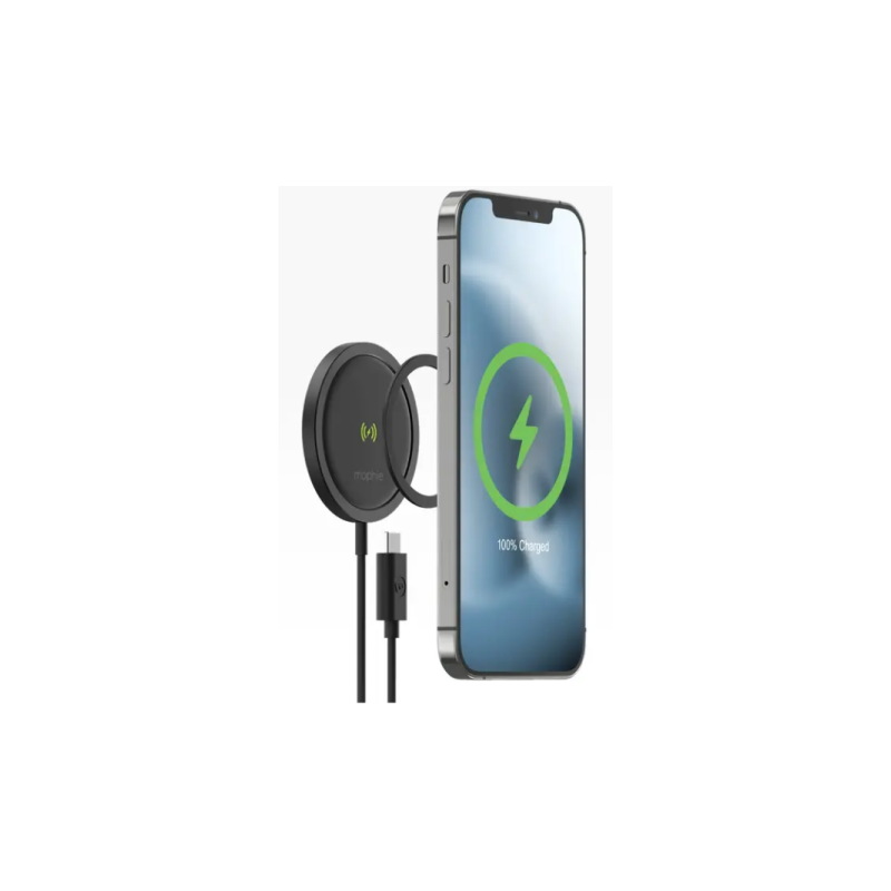 Mophie Distributor - 840056140080 - MPH041BLK - Mophie Snap+ Wireless Charging Pad MagSafe 15W (black) - B2B homescreen
