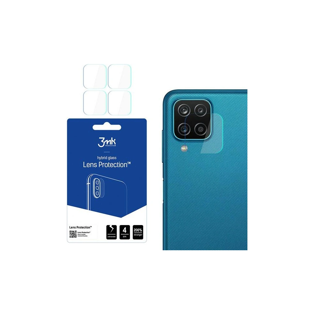 Hurtownia GSM - Hybidní sklo na objektiv fotoaparátu 3MK Ochrana objektivu Samsung Galaxy M12 [4 PACK] - 3MK1784 - {ean13} - Hurt