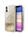 Etui Guess GUHCN61LG4GGO Apple iPhone 11 zlatý/gold hardcase 4G Big Liquid Glitter