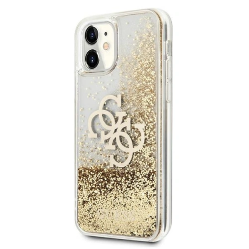 Etui Guess GUHCN61LG4GGO Apple iPhone 11 złoty/gold hardcase 4G Big Liquid Glitter
