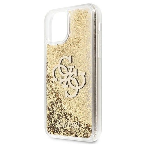 Etui Guess GUHCN61LG4GGO Apple iPhone 11 złoty/gold hardcase 4G Big Liquid Glitter