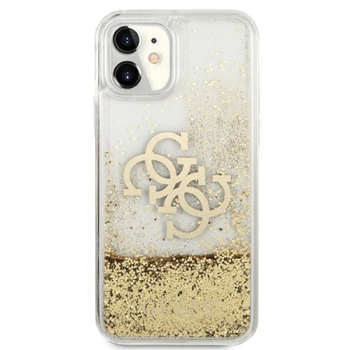 Etui Guess GUHCN61LG4GGO Apple iPhone 11 złoty/gold hardcase 4G Big Liquid Glitter