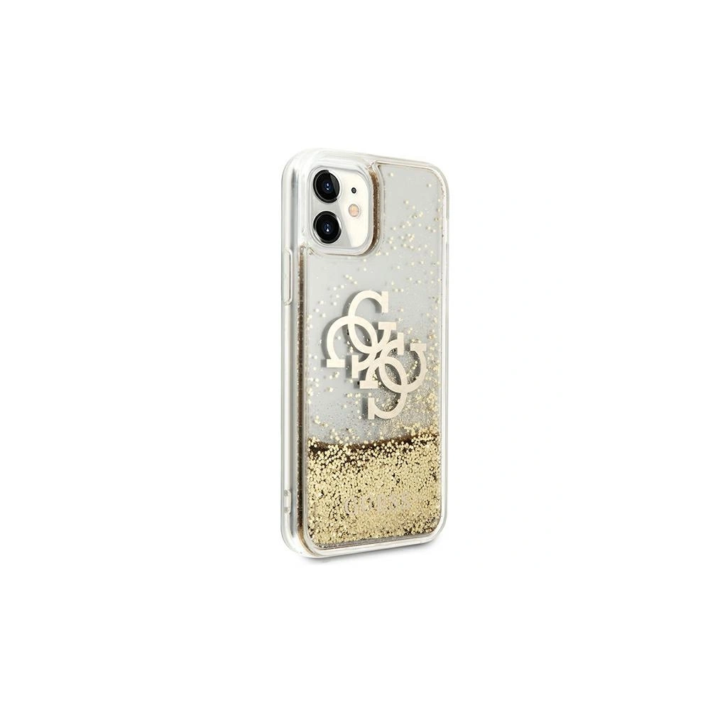 Wholesale Guess GUHCN61LG4GGO Apple iPhone 11 gold hardcase 4G Big Liquid Glitter - GUE996GLD - {ean13} - Hurt