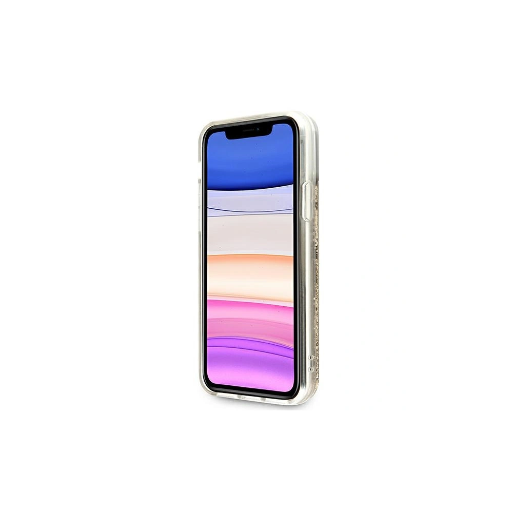 Wholesale Guess GUHCN61LG4GGO Apple iPhone 11 gold hardcase 4G Big Liquid Glitter - GUE996GLD - {ean13} - Hurt