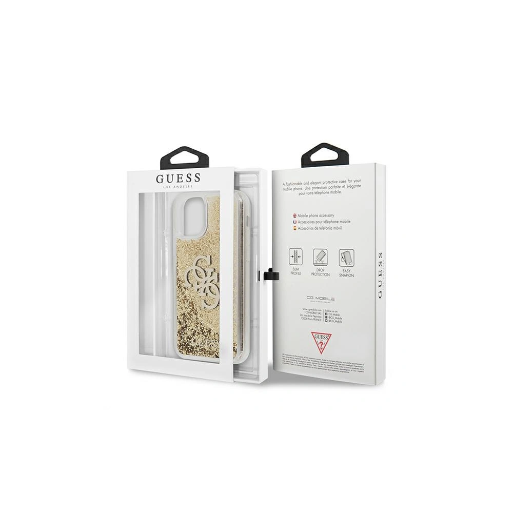 Hurtownia GSM - Etui Guess GUHCN61LG4GGO Apple iPhone 11 złoty/gold hardcase 4G Big Liquid Glitter - GUE996GLD - {ean13} - Hurt