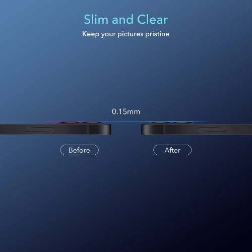 Szkło hartowane na aparat ESR Camera Lens Apple iPhone 12 mini Clear [2 PACK]