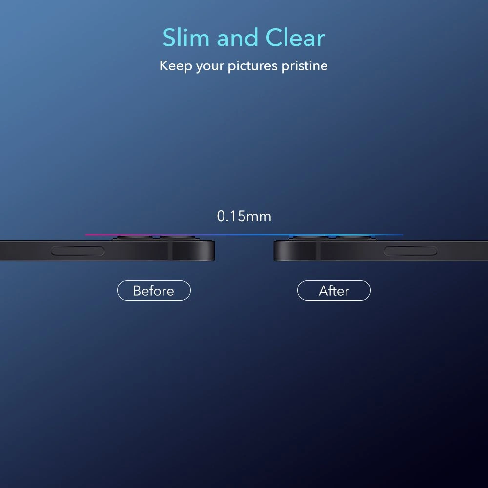 Wholesale ESR Camera Lens Apple iPhone 12 mini Clear [2 PACK] - ESR328CL - {ean13} - Hurt