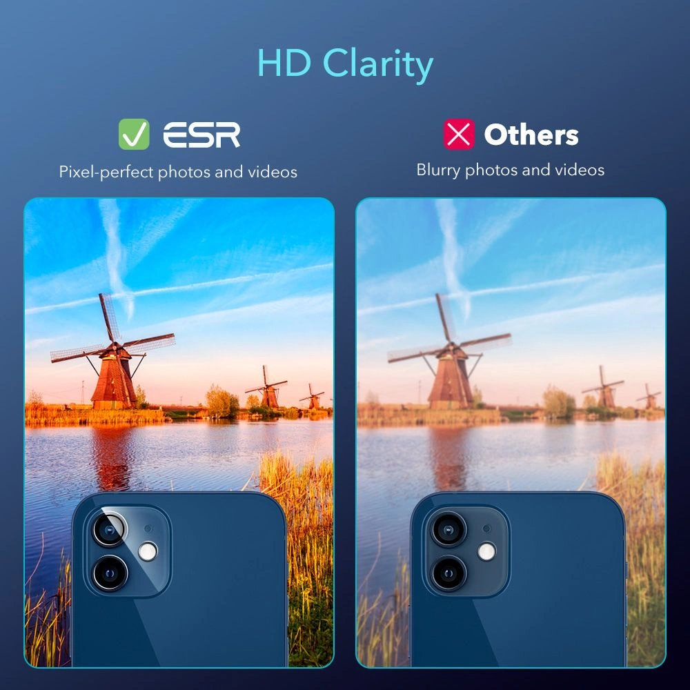 Hurtownia GSM - Szkło hartowane na aparat ESR Camera Lens Apple iPhone 12 mini Clear [2 PACK] - ESR328CL - {ean13} - Hurt