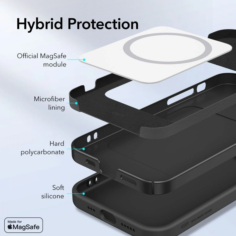 Hurtownia GSM - Etui ESR Cloud Soft MagSafe Apple iPhone 12 Pro Black - ESR329BLK - {ean13} - Hurt
