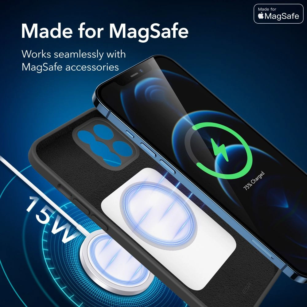 Wholesale ESR Cloud Soft MagSafe Apple iPhone 12 Pro Black - ESR329BLK - {ean13} - Hurt