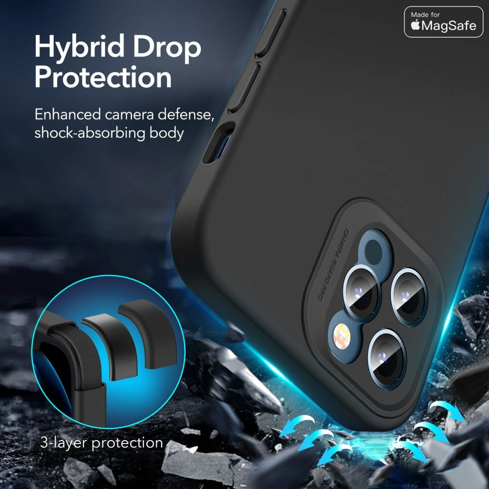 Hurtownia GSM - Etui ESR Cloud Soft MagSafe Apple iPhone 12 Pro Black - ESR329BLK - {ean13} - Hurt