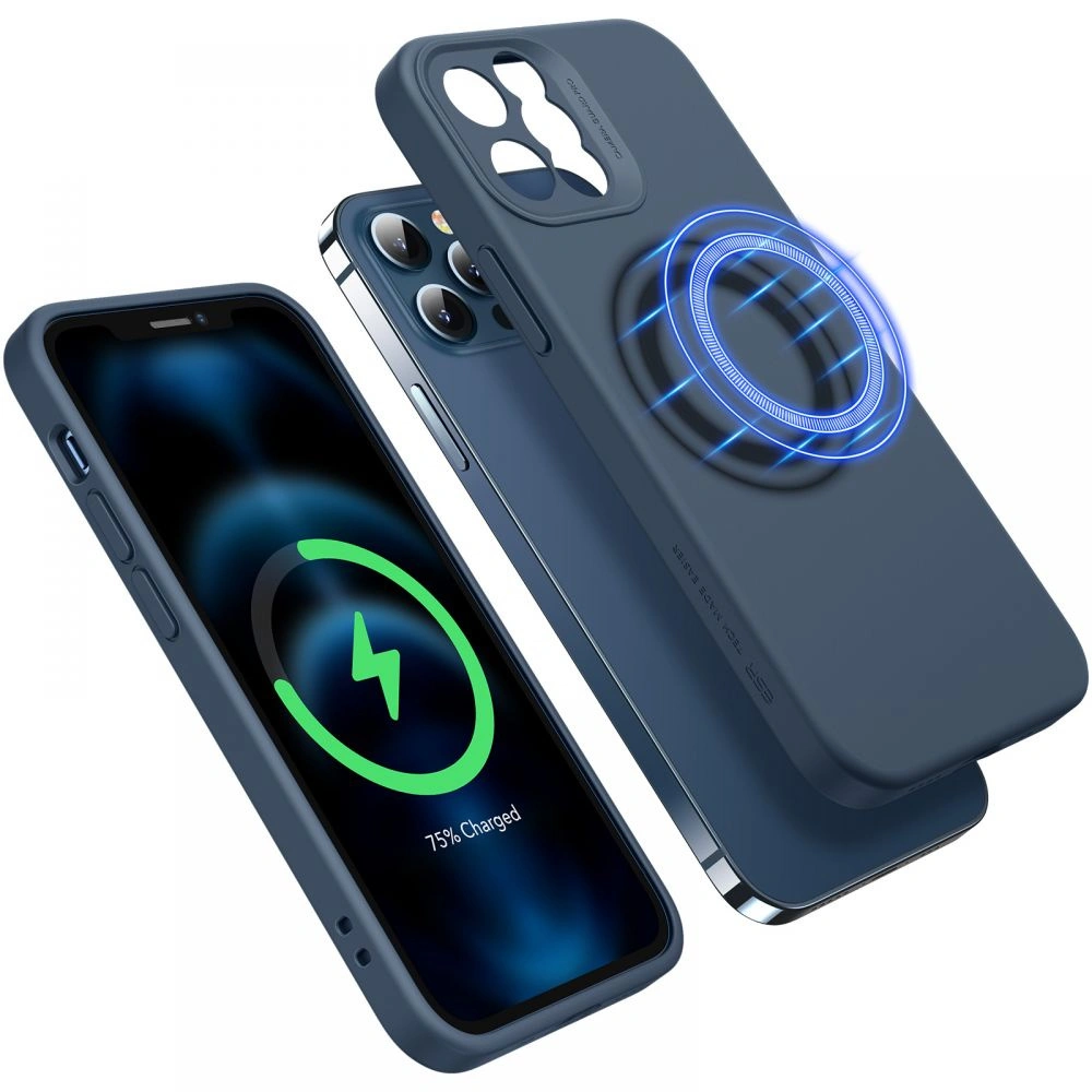 Hurtownia GSM - Etui ESR Cloud Soft MagSafe Apple iPhone 12 Pro Max Modrá - ESR334BLU - {ean13} - Hurt