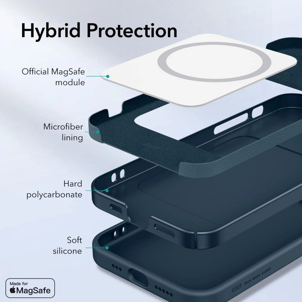 Hurtownia GSM - Etui ESR Cloud Soft MagSafe Apple iPhone 12 Pro Max Modrá - ESR334BLU - {ean13} - Hurt
