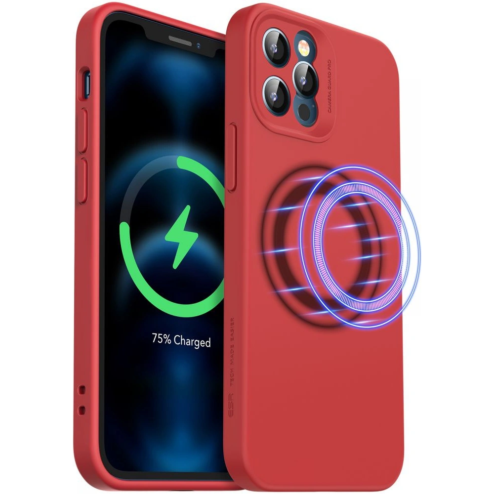 Hurtownia GSM - Etui ESR Cloud Soft MagSafe Apple iPhone 12 Pro Max Červená - ESR335RED - {ean13} - Hurt