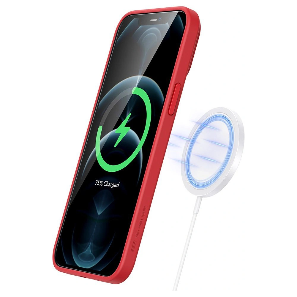 Hurtownia GSM - Etui ESR Cloud Soft MagSafe Apple iPhone 12 Pro Max Červená - ESR335RED - {ean13} - Hurt