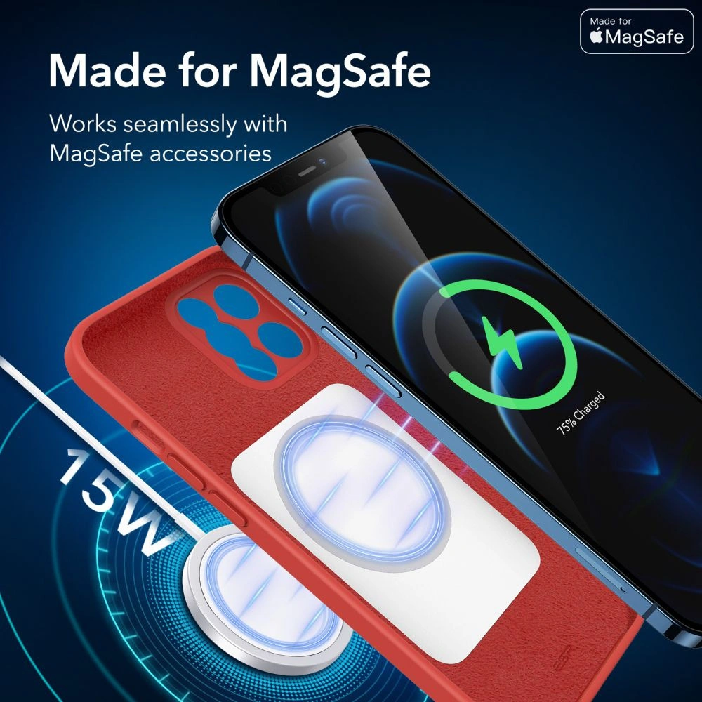 Hurtownia GSM - Etui ESR Cloud Soft MagSafe Apple iPhone 12 Pro Max Červená - ESR335RED - {ean13} - Hurt