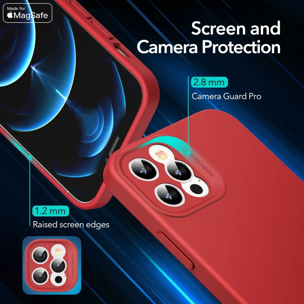 Hurtownia GSM - Etui ESR Cloud Soft MagSafe Apple iPhone 12 Pro Max Červená - ESR335RED - {ean13} - Hurt