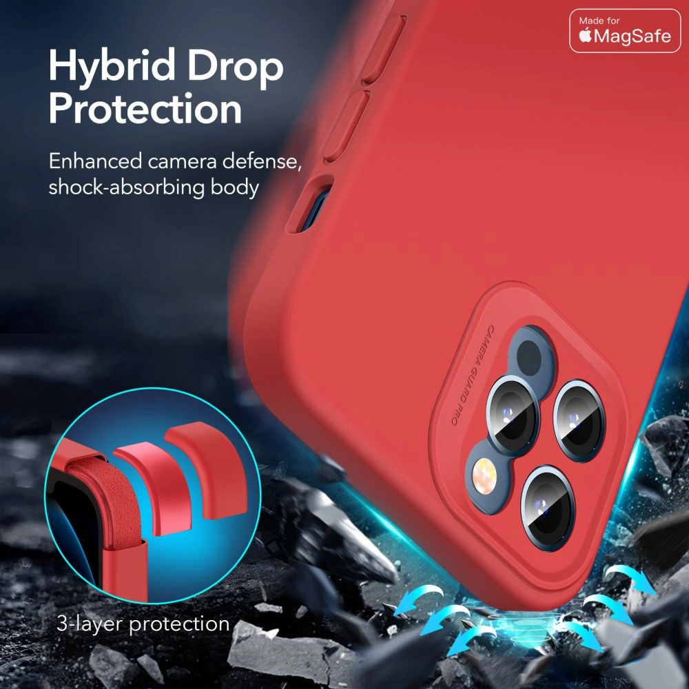 Hurtownia GSM - Etui ESR Cloud Soft MagSafe Apple iPhone 12 Pro Max Červená - ESR335RED - {ean13} - Hurt