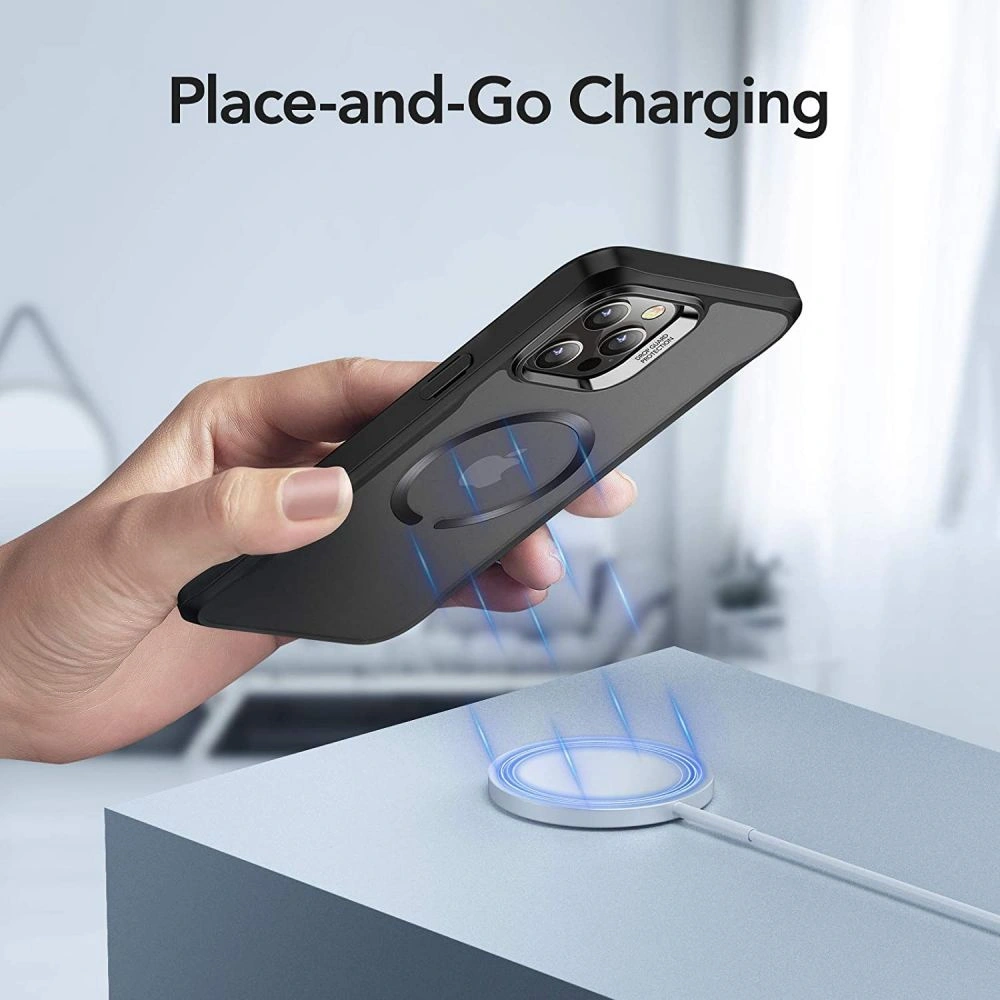 Wholesale ESR CH Halolock MagSafe Apple iPhone 12 Pro Max Jelly Black - ESR338BLK - {ean13} - Hurt