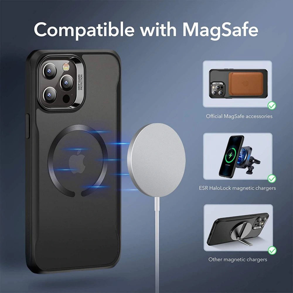 Wholesale ESR CH Halolock MagSafe Apple iPhone 12 Pro Max Jelly Black - ESR338BLK - {ean13} - Hurt