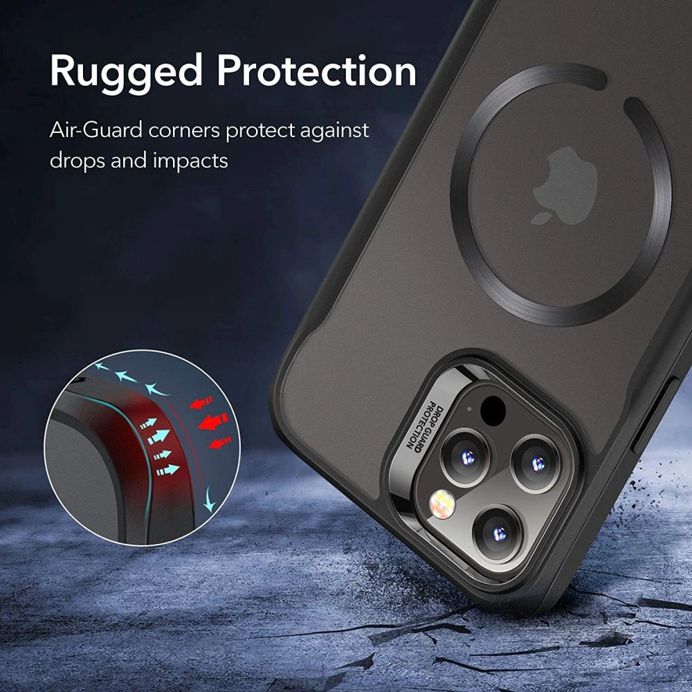 Hurtownia GSM - Etui ESR CH Halolock MagSafe Apple iPhone 12 Pro Max Jelly Black - ESR338BLK - {ean13} - Hurt