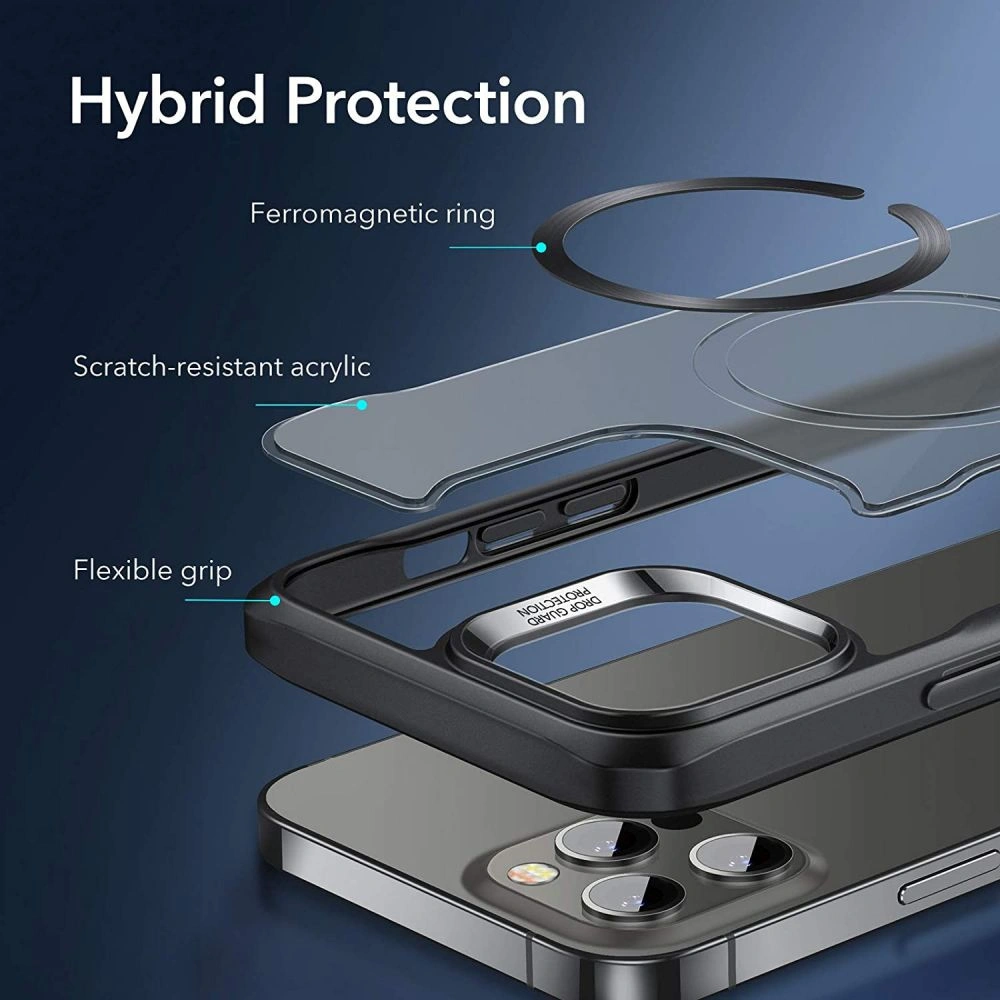 Wholesale ESR CH Halolock MagSafe Apple iPhone 12 Pro Max Jelly Black - ESR338BLK - {ean13} - Hurt