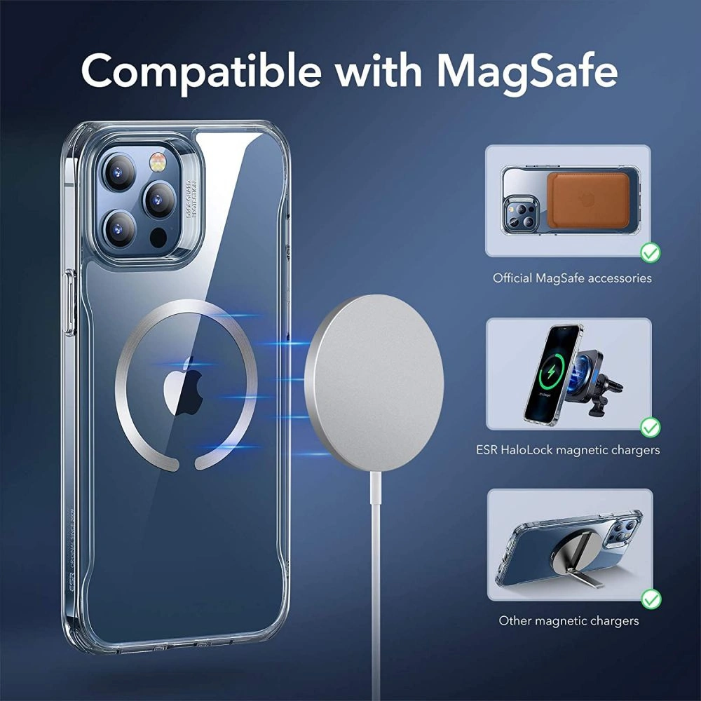 Hurtownia GSM - Etui ESR CH Halolock MagSafe Apple iPhone 12 Pro Max Jelly Clear - ESR339CL - {ean13} - Hurt