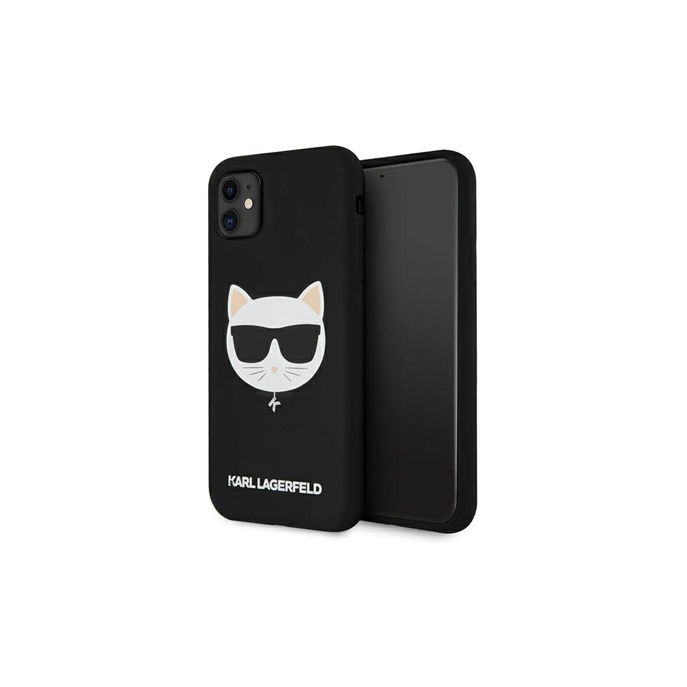 Hurtownia GSM - Etui Karl Lagerfeld KLHCN61SLCHBK Apple iPhone 11 hardcase czarny/black Silicone Choupette - KLD545BLK - {ean13} - Hurt